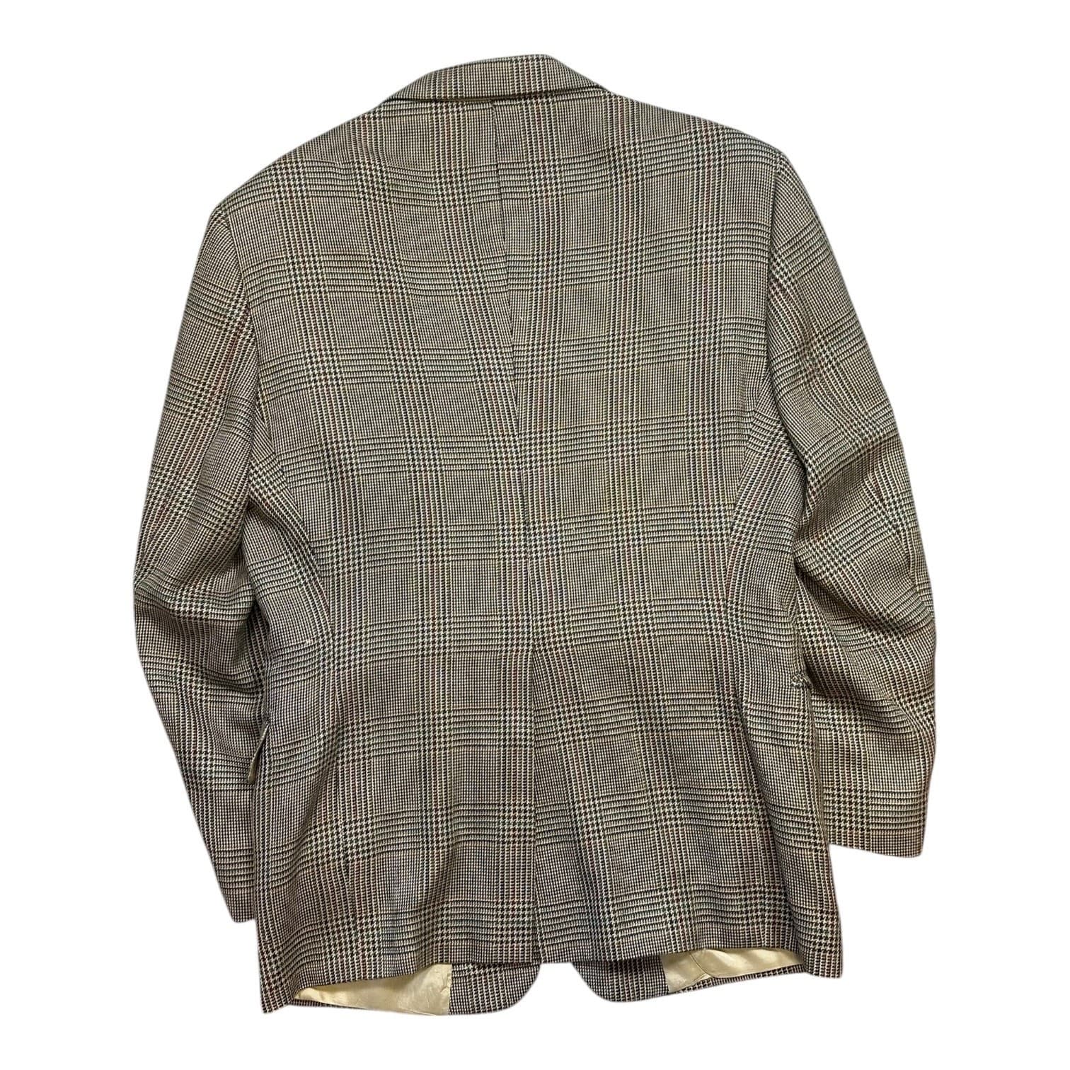 LaCrosse Men’s Sport Coat Blazer Plaid Check Pattern Brown Tan Size 42R - Thumbnail 2