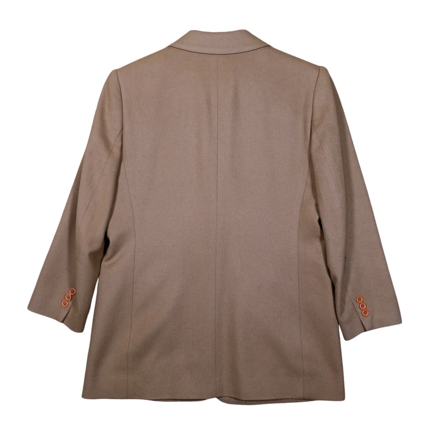 Lands End Womens Petite Blazer Tan Single Button Size 8 - Thumbnail 2