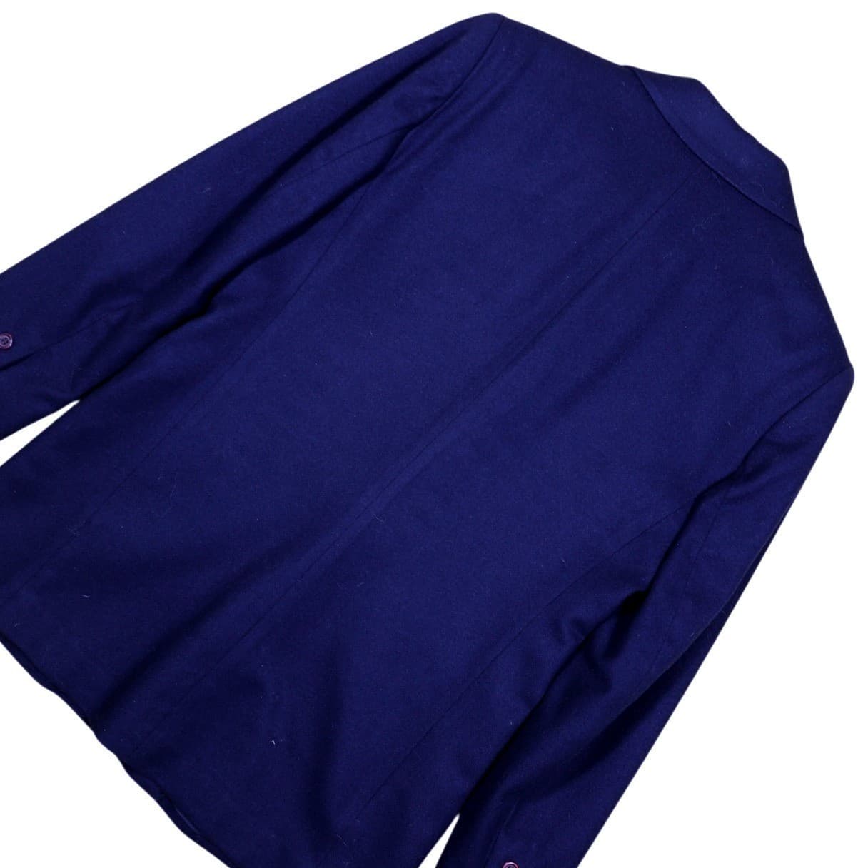 Lands End Womens Size 6P Navy Blue Wool Blend Blazer Jacket - Thumbnail 4