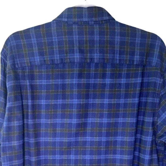 Hawker Rye Mens Plaid Button Down Shirt Stretch Regular Fit Long Sleeve - Thumbnail 5