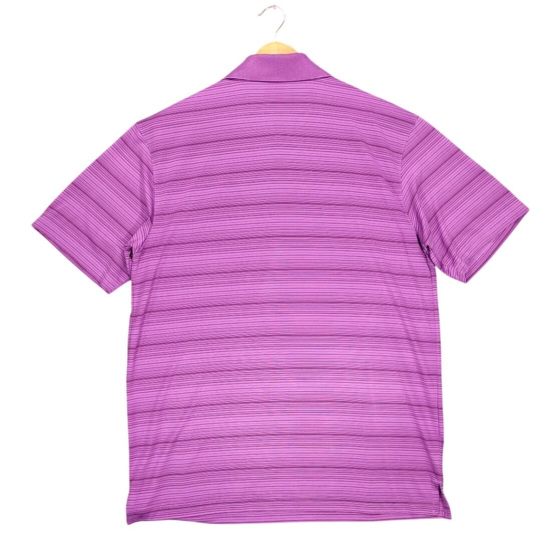 Champions Tour Polo Shirt Mens Medium Purple Excellent Striped Golf Short Sleeve - Thumbnail 2