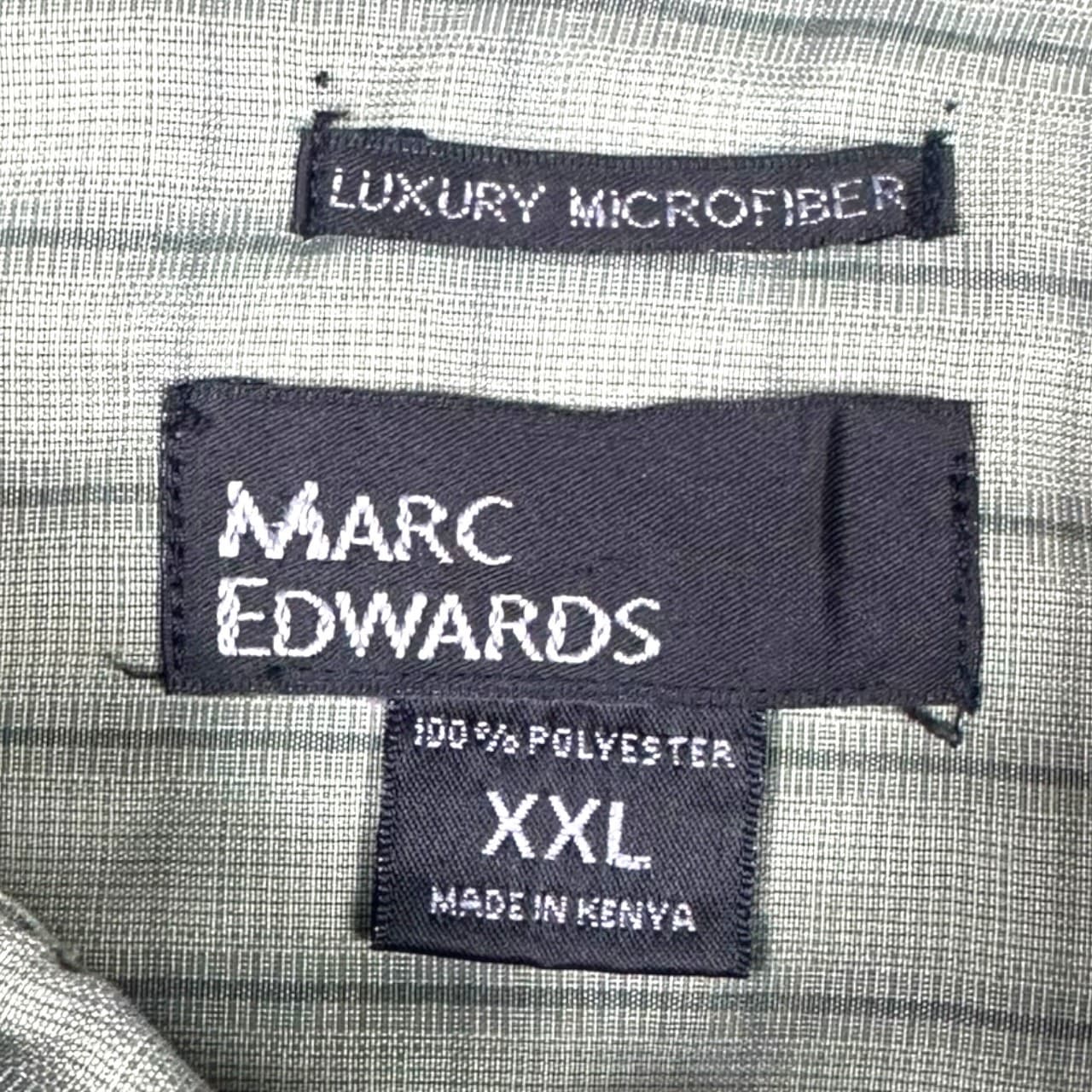 Marc Edwards Men's XXL Green Graph Check Short Sleeve Button-Up Shirt - Thumbnail 5