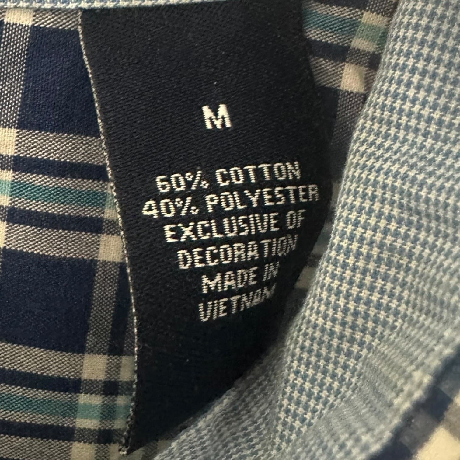 Chaps Men's Plaid Short Sleeve Button Down Shirt Blue Green Size M - Thumbnail 3