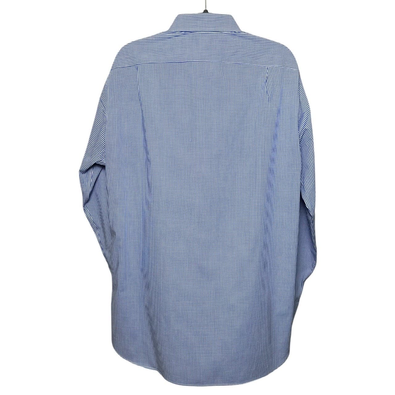 J.Crew Men's Medium 15-15.5 Blue Button-Up Long Sleeve Shirt - Thumbnail 2