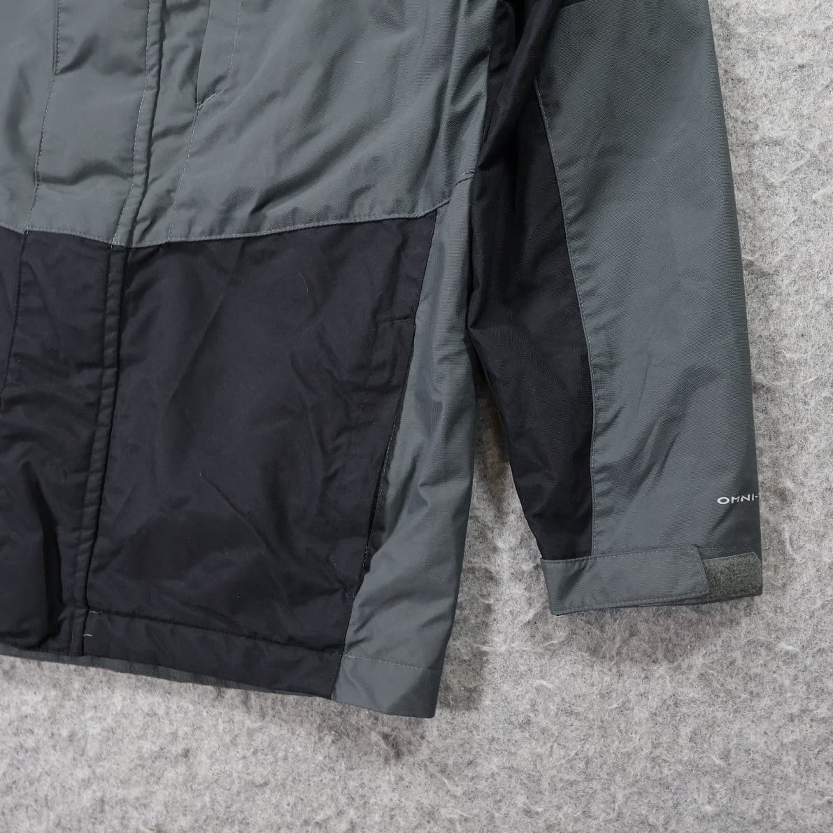 Columbia Interchange Jacket Boys M Grey Excellent Omni-Heat Hooded Shell - Thumbnail 5