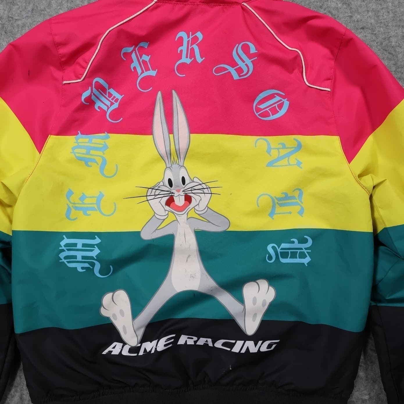 Members Only Windbreaker Jacket Womens Medium Multicolor Excellent Looney Tunes - Thumbnail 5