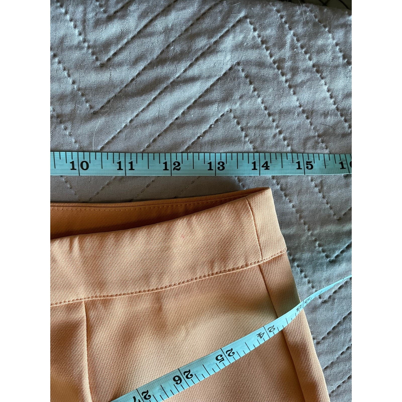 Boohoo Women's Size 8 Soft Orange Flare Dress Pants - Thumbnail 5