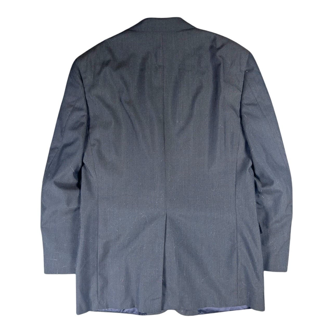Tom James Gray Pinstripe Suit Mens 43L Executive Collection Wool - Thumbnail 4