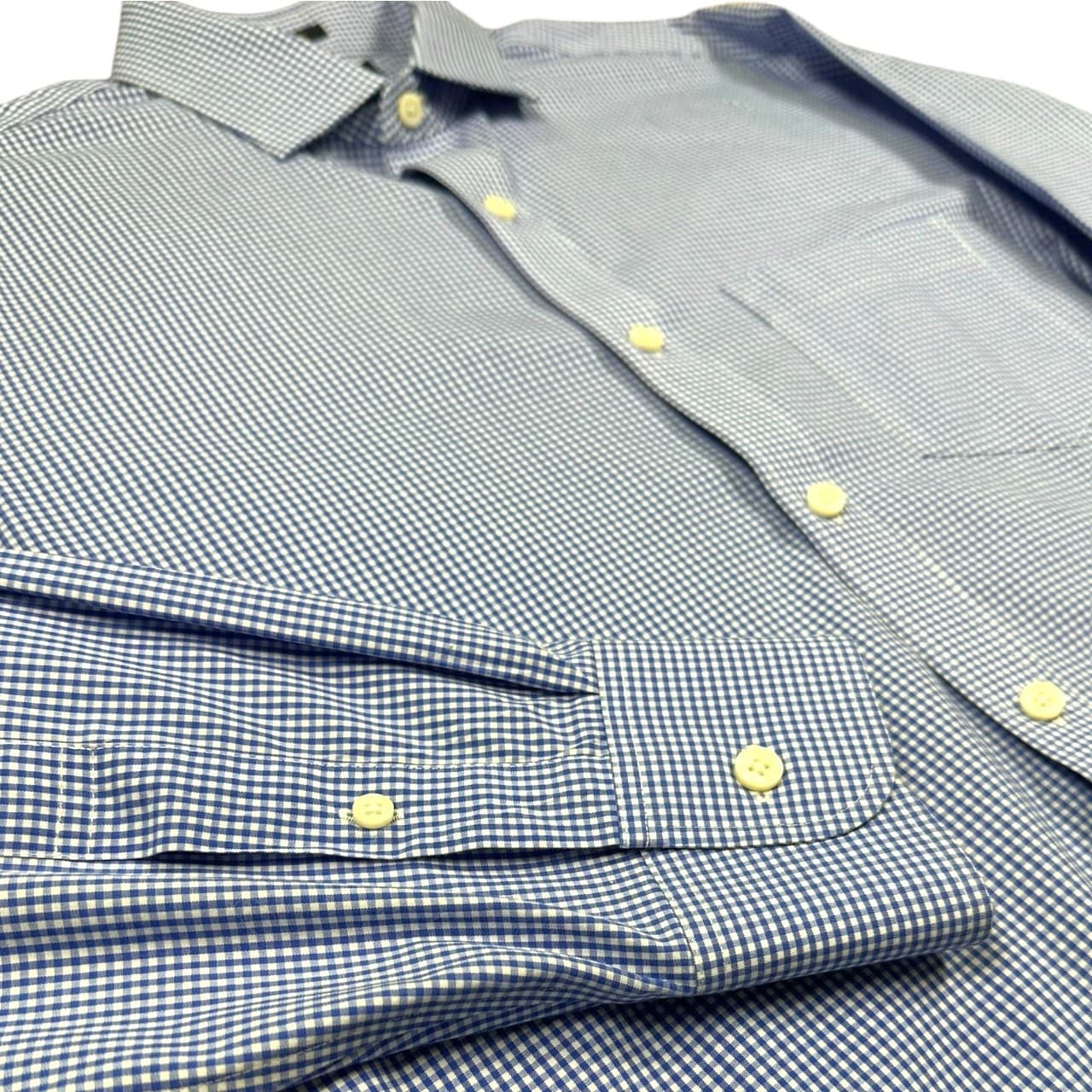J.Crew Men's Medium 15-15.5 Blue Button-Up Long Sleeve Shirt - Thumbnail 7