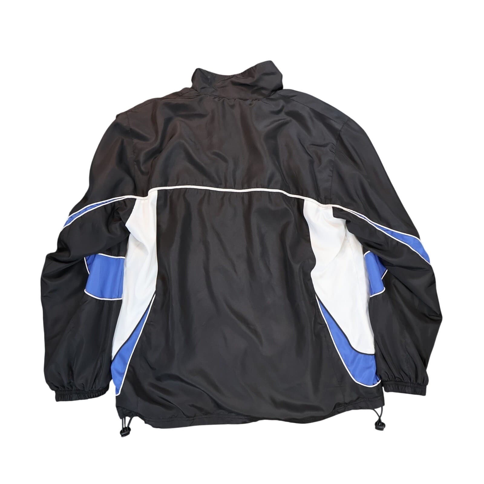 Basic Concept Windbreaker Mens Large Black Excellent Vintage Colorblock - Thumbnail 3