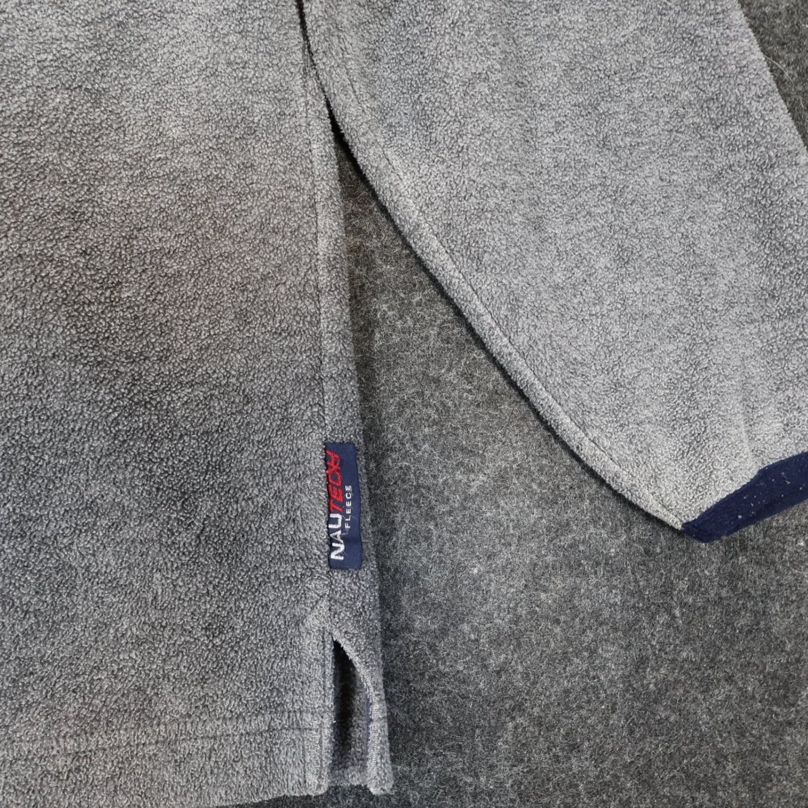 Nautica Competition Fleece Pullover Mens Small Excellent Vintage Quarter Zip - Thumbnail 5