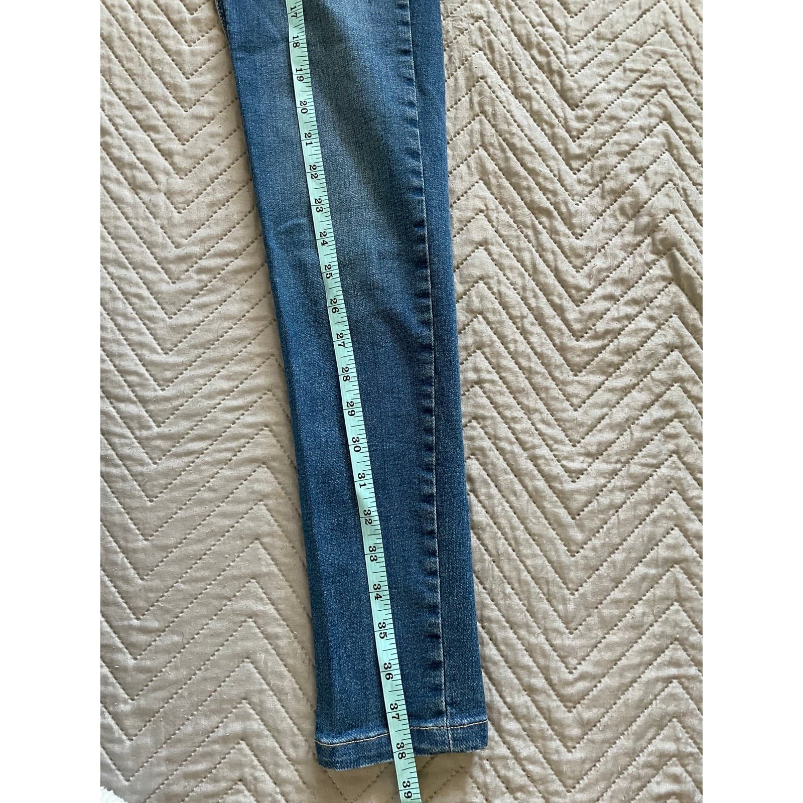 ZARA Trafaluc Skinny Jeans Women's Blue Denim Stretch EUR 32 - Thumbnail 6