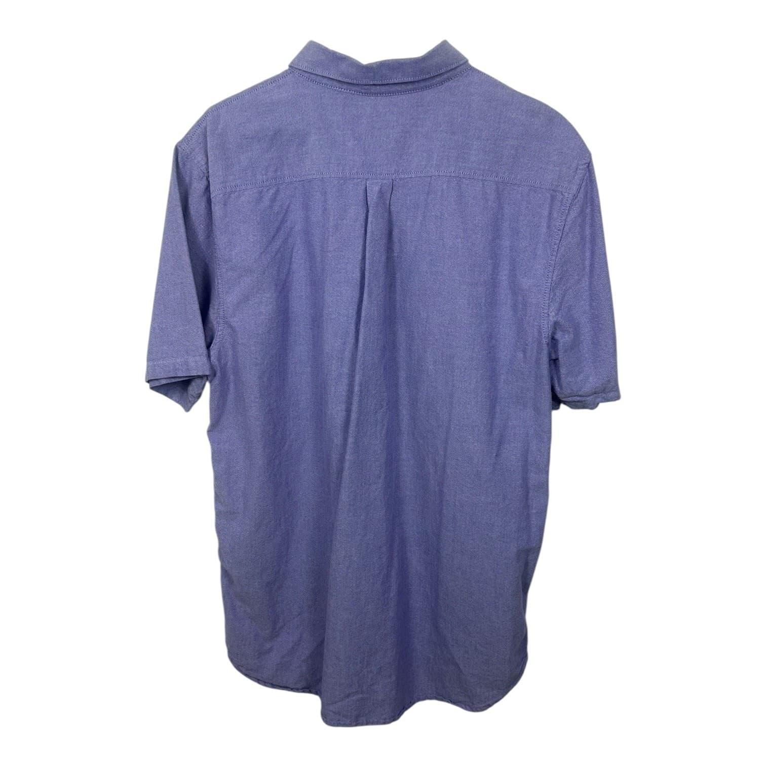 Vans Men’s Button-Down Shirt Short Sleeve Purple Large - Thumbnail 2