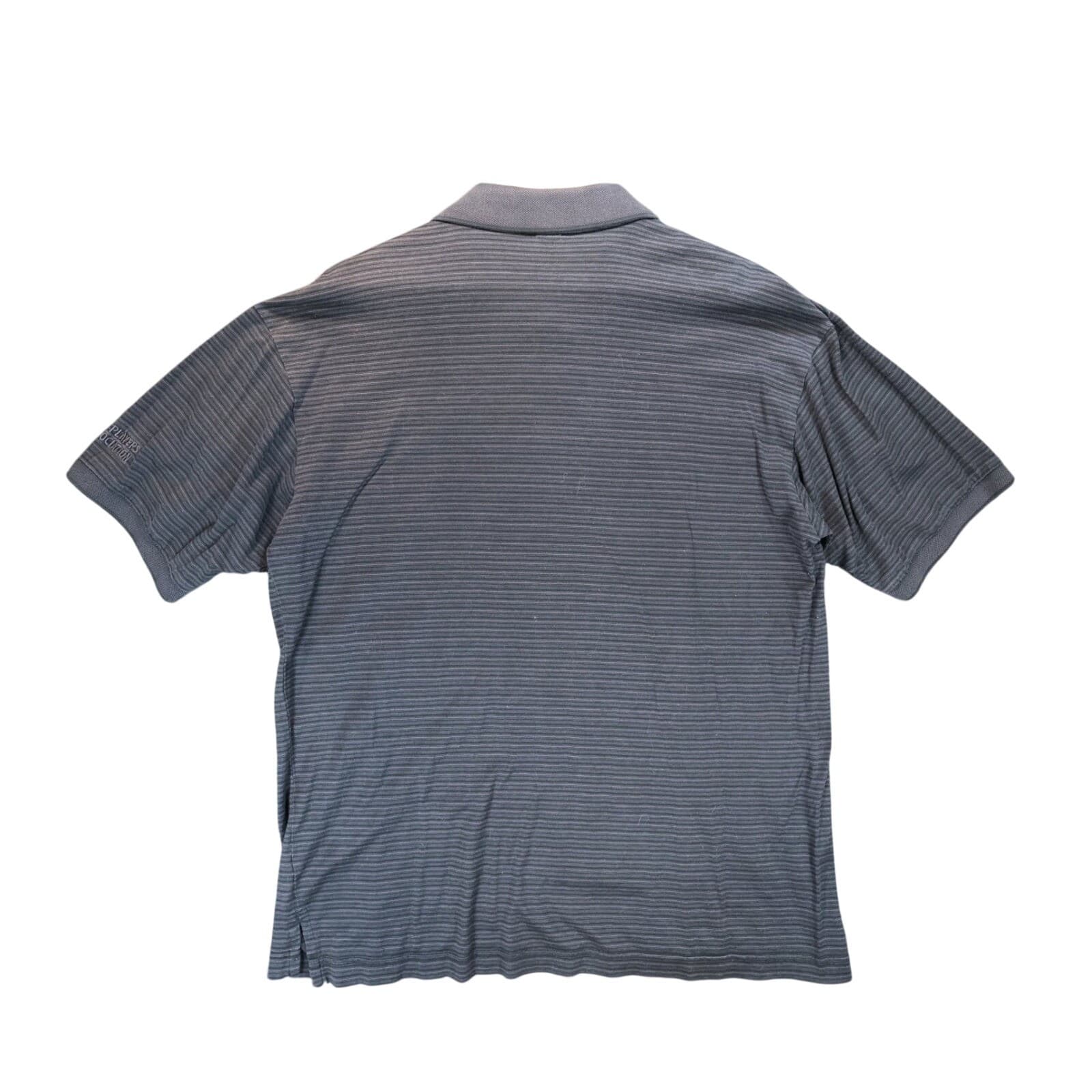 Il Migliore Polo Shirt Mens L Grey Excellent Striped Mercerized Short Sleeve - Thumbnail 2