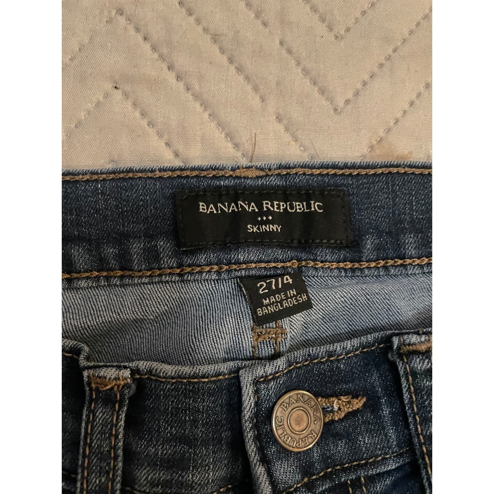 Banana Republic Skinny Jeans Dark Wash Women’s Size 27/14 - Thumbnail 4