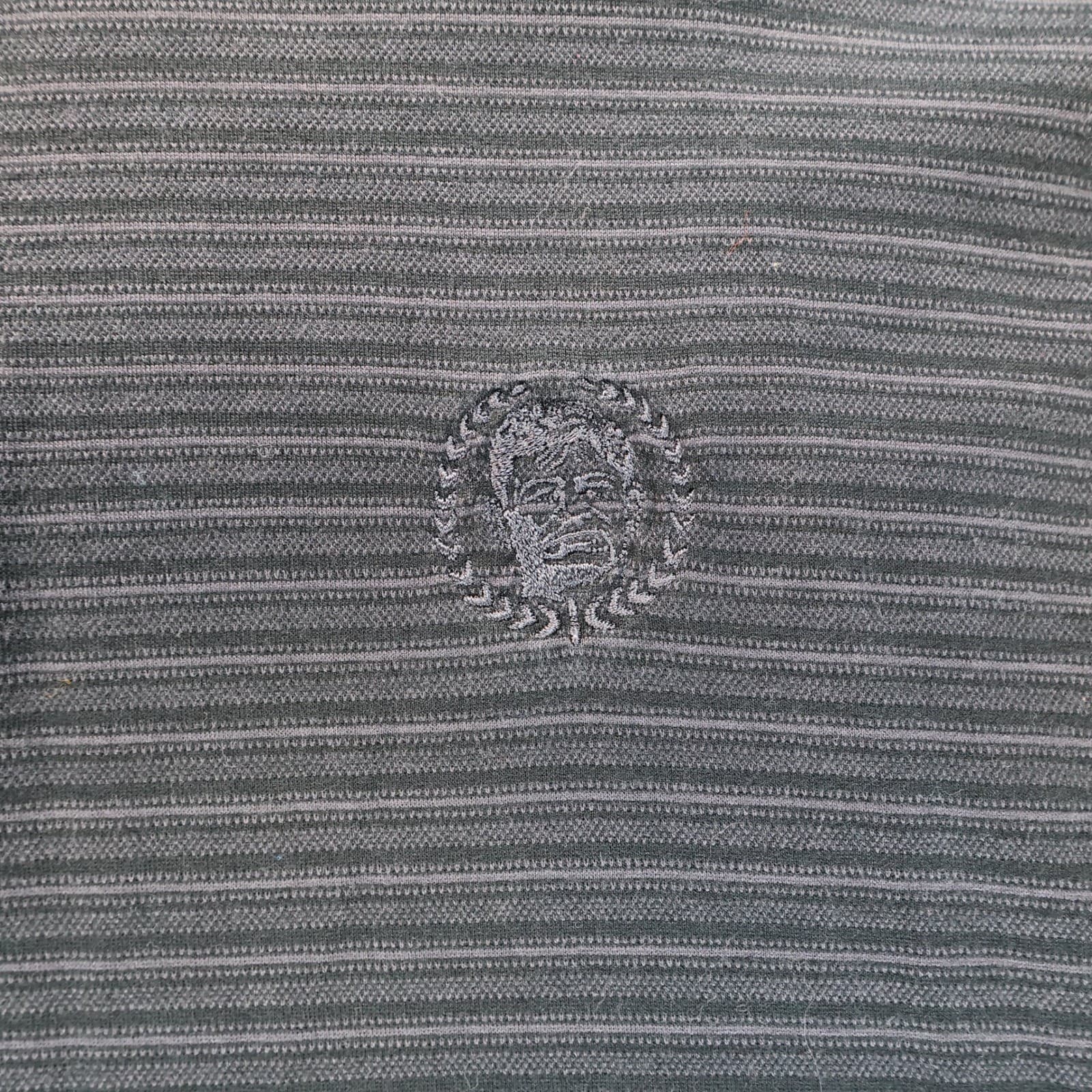 Il Migliore Polo Shirt Mens L Grey Excellent Striped Mercerized Short Sleeve - Thumbnail 5