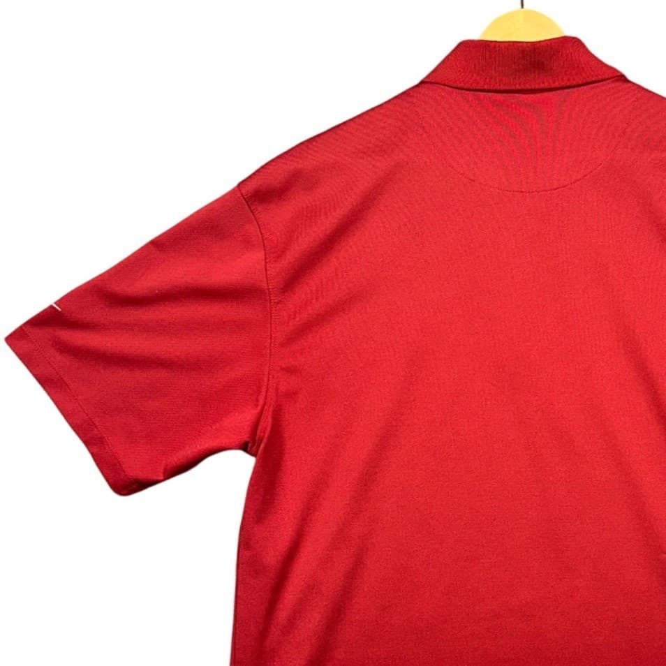 Nike Golf Polo Shirt Mens Large Red Nike Fit Dry Short Sleeve Logo - Thumbnail 3