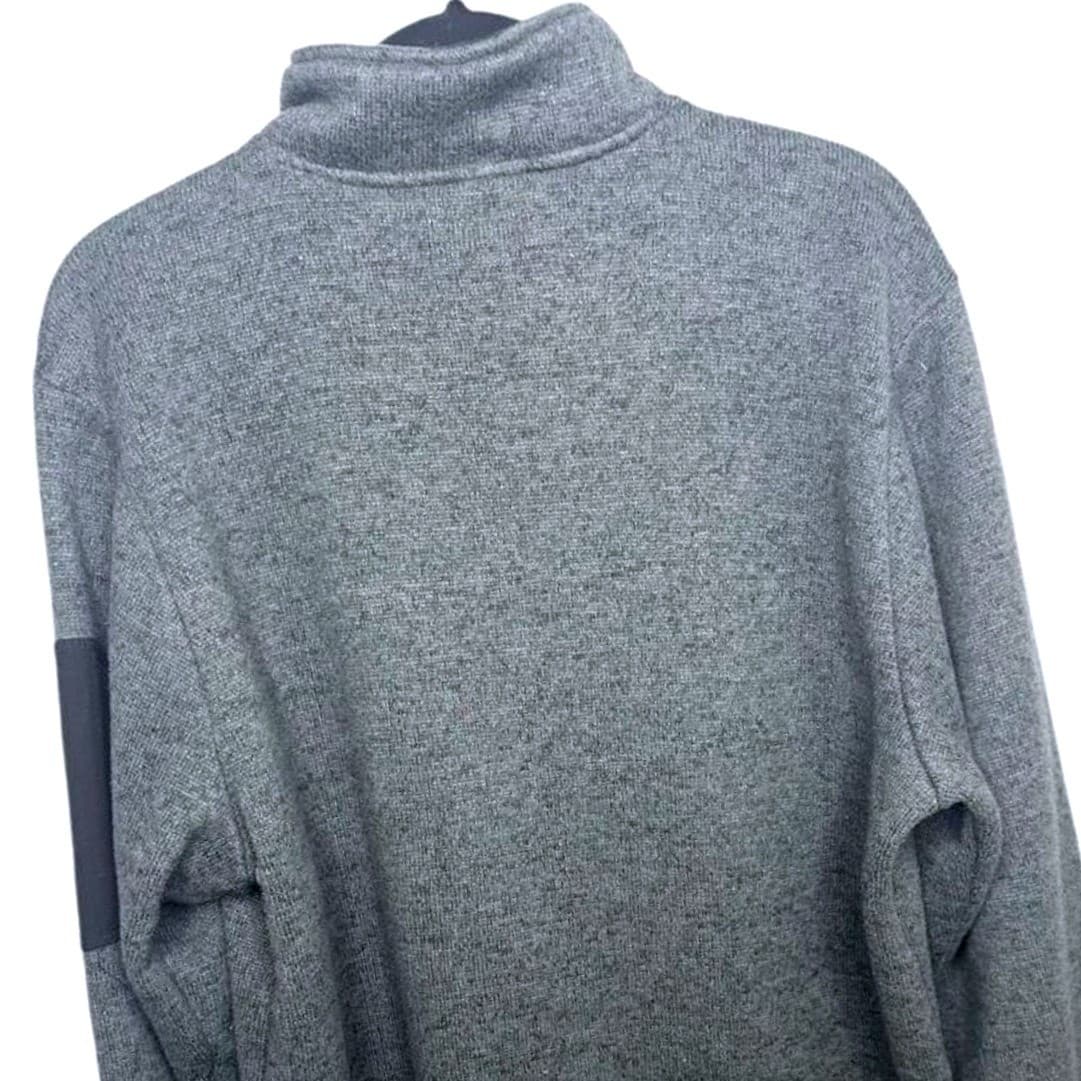 Charles River Apparel Men's Gray 1/4 Zip Pullover Sweater Fleece Size Large - Thumbnail 2