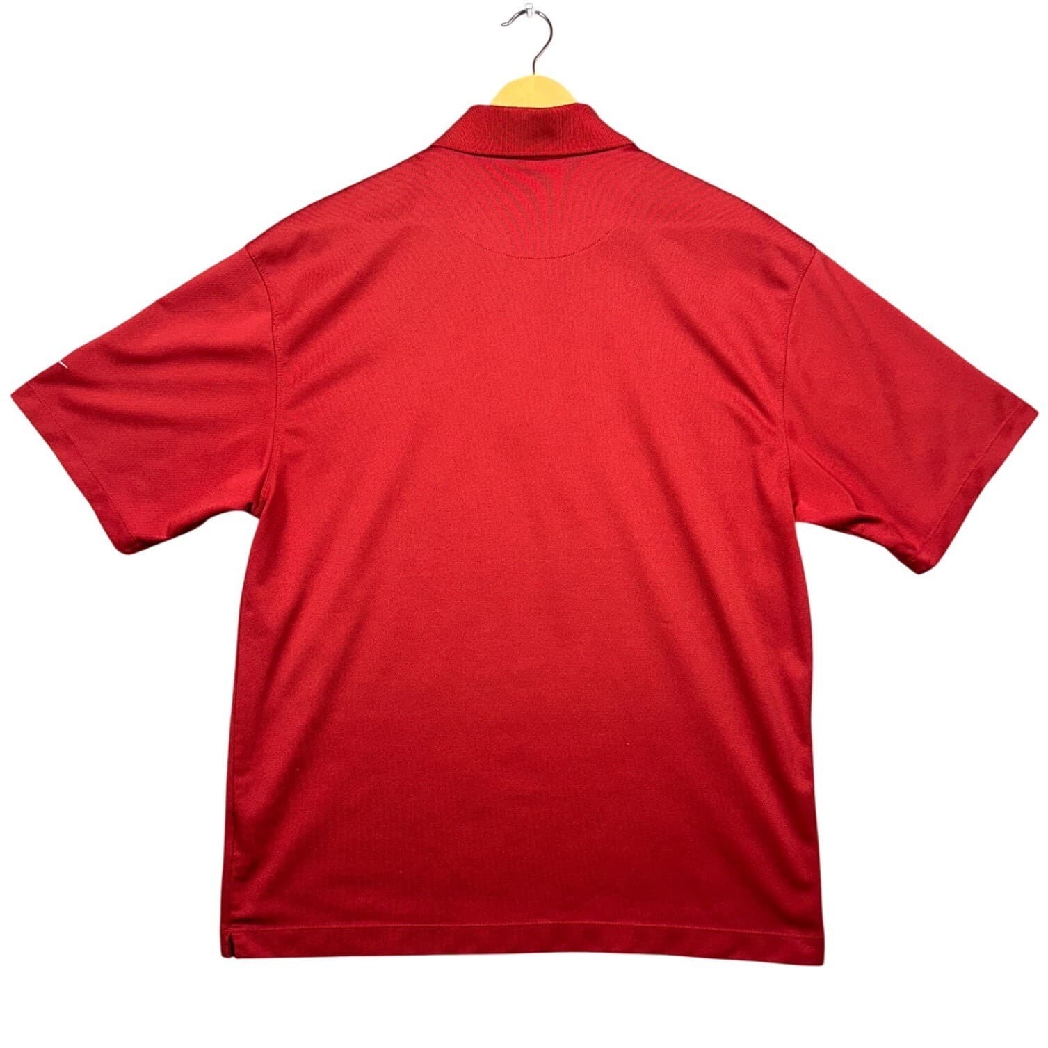 Nike Golf Polo Shirt Mens Large Red Nike Fit Dry Short Sleeve Logo - Thumbnail 2