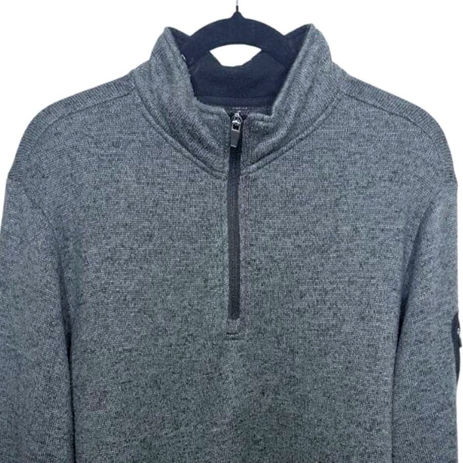 Charles River Apparel Men's Gray 1/4 Zip Pullover Sweater Fleece Size Large - Thumbnail 5