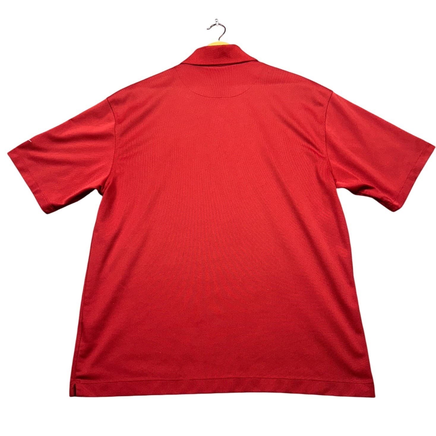 Nike Golf Polo Shirt Mens Large Red Nike Fit Dry Short Sleeve Logo - Thumbnail 6