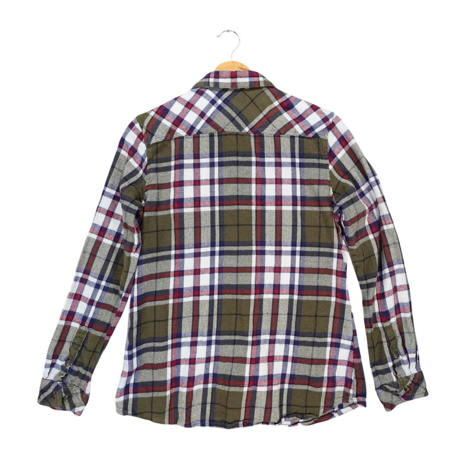 Natural Reflections Button Up Womens Large Multicolor Excellent Plaid Flannel - Thumbnail 2