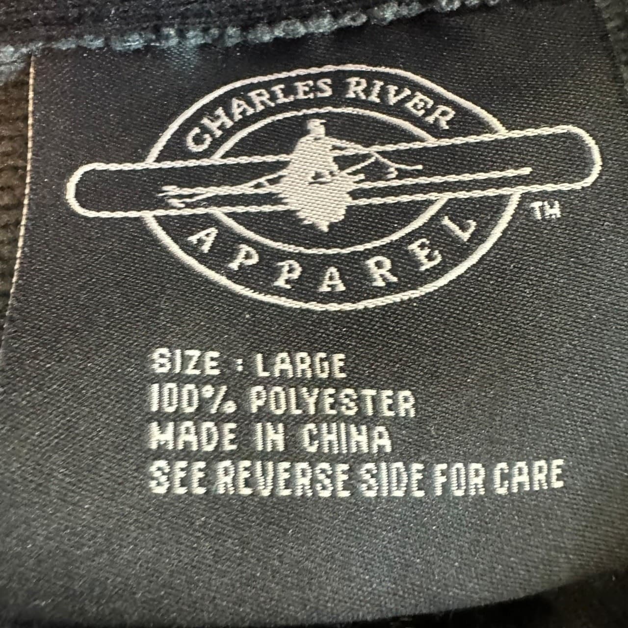 Charles River Apparel Men's Gray 1/4 Zip Pullover Sweater Fleece Size Large - Thumbnail 7