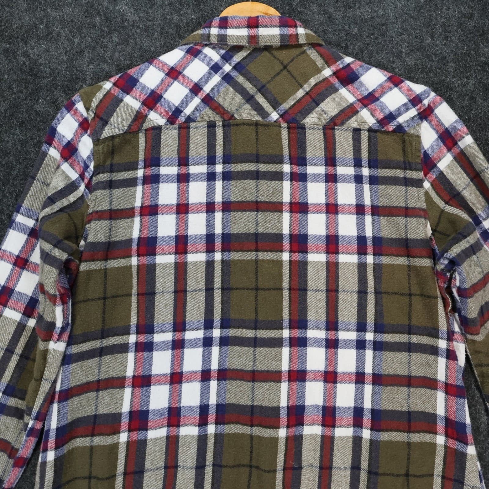 Natural Reflections Button Up Womens Large Multicolor Excellent Plaid Flannel - Thumbnail 4