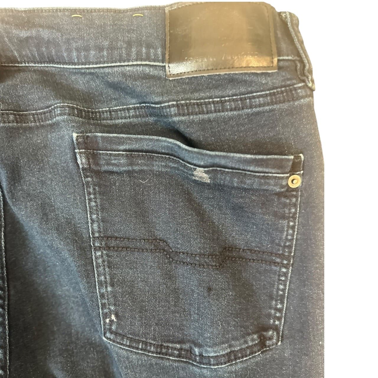 Joseph Abboud Pipe Slim Dark Wash Denim Jeans Mens 38x34 Cotton Blend - Thumbnail 6