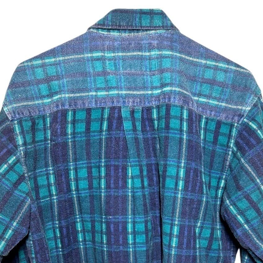Rustic Outfitters Mens Plaid Flannel Long Sleeve Button Up Shirt Large - Thumbnail 6