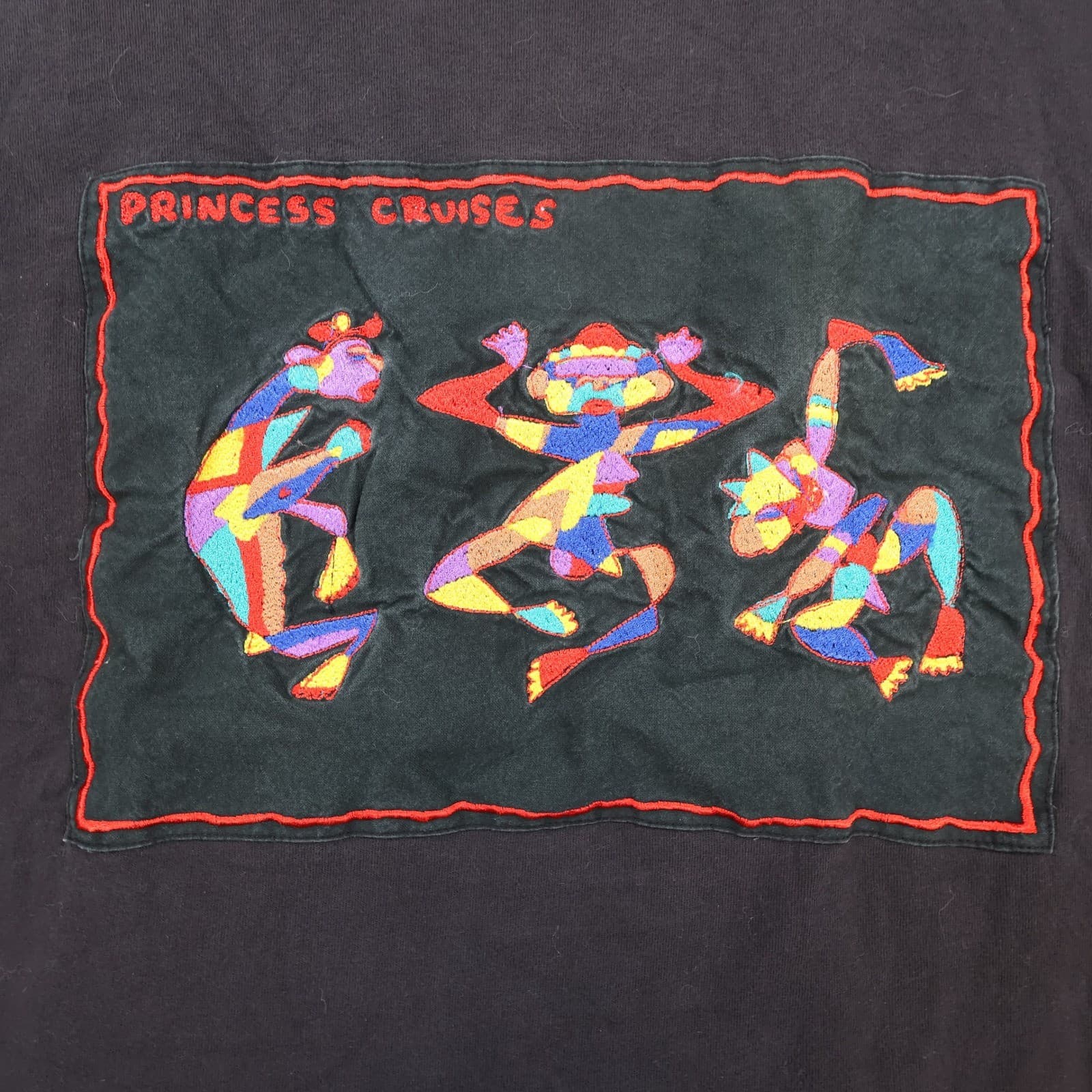 Princess Cruises T Shirt Mens Small Black Cotton Regular Fit Graphic Souvenir - Thumbnail 7