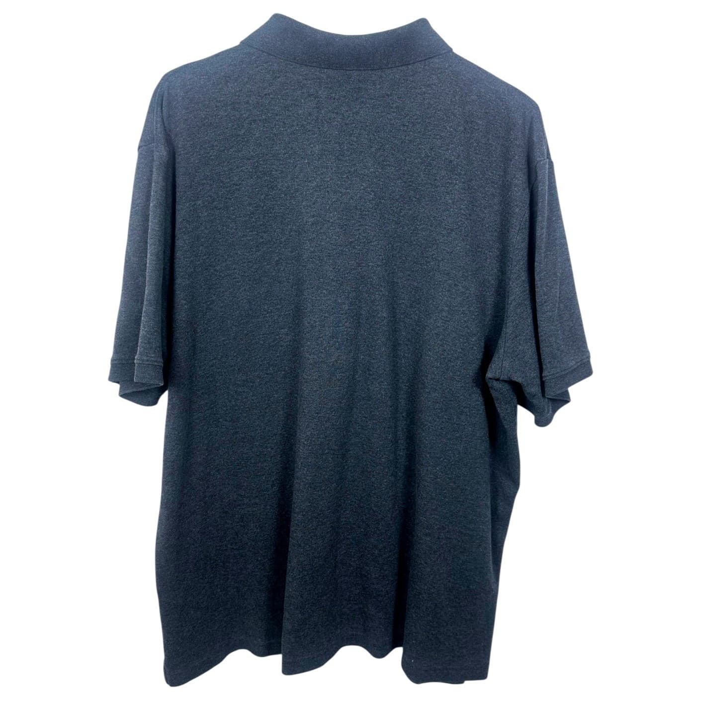 Lands End Mens Dark Gray Traditional Fit Short Sleeve Polo Shirt XL - Thumbnail 4