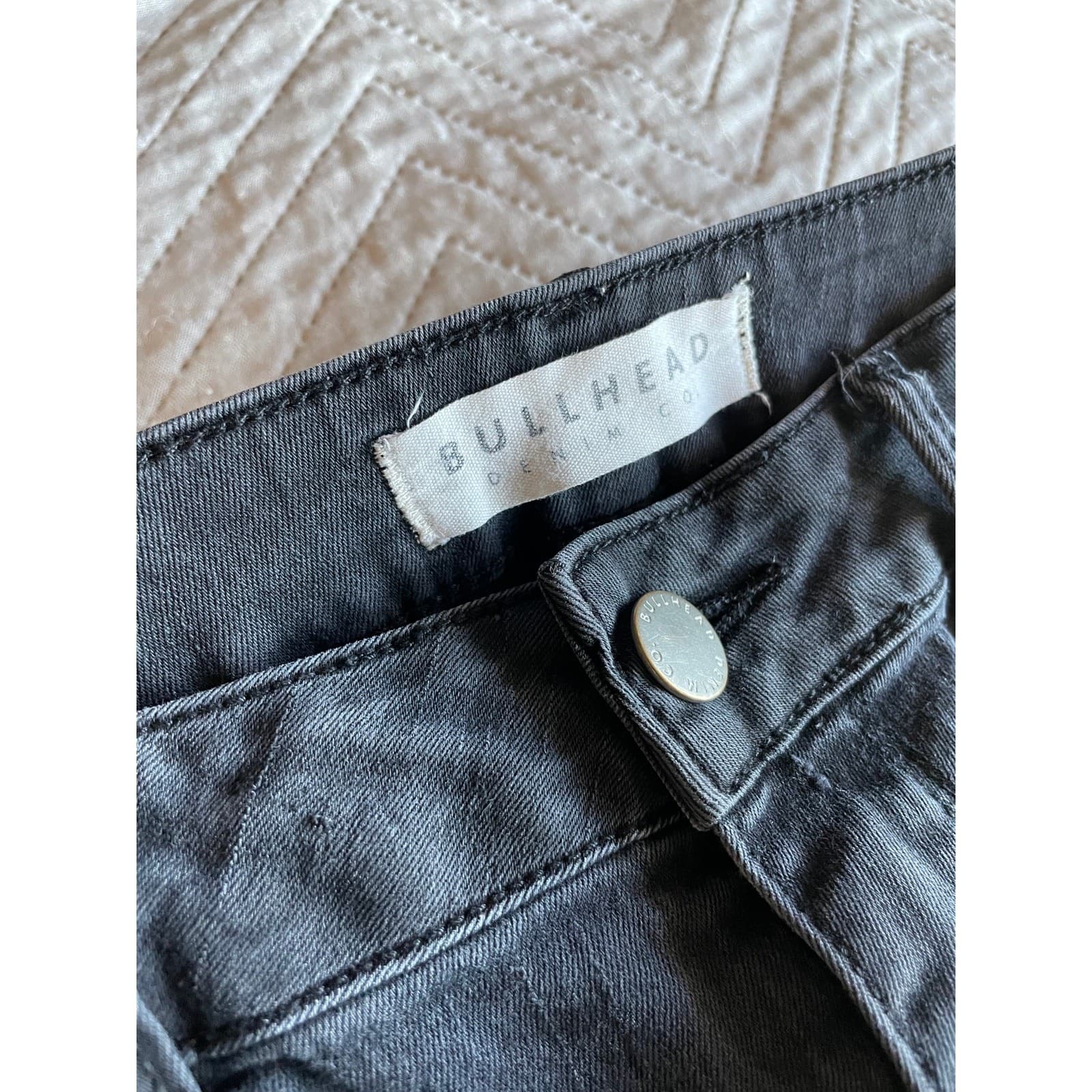 Bullhead Womens Size 26 Black Skinny Jeans Stretch Mid Rise - Thumbnail 5