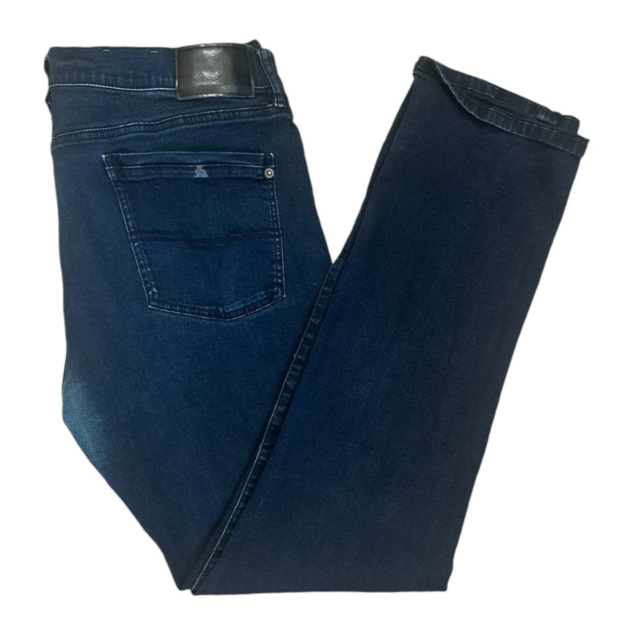 Joseph Abboud Pipe Slim Dark Wash Denim Jeans Mens 38x34 Cotton Blend - Thumbnail 3