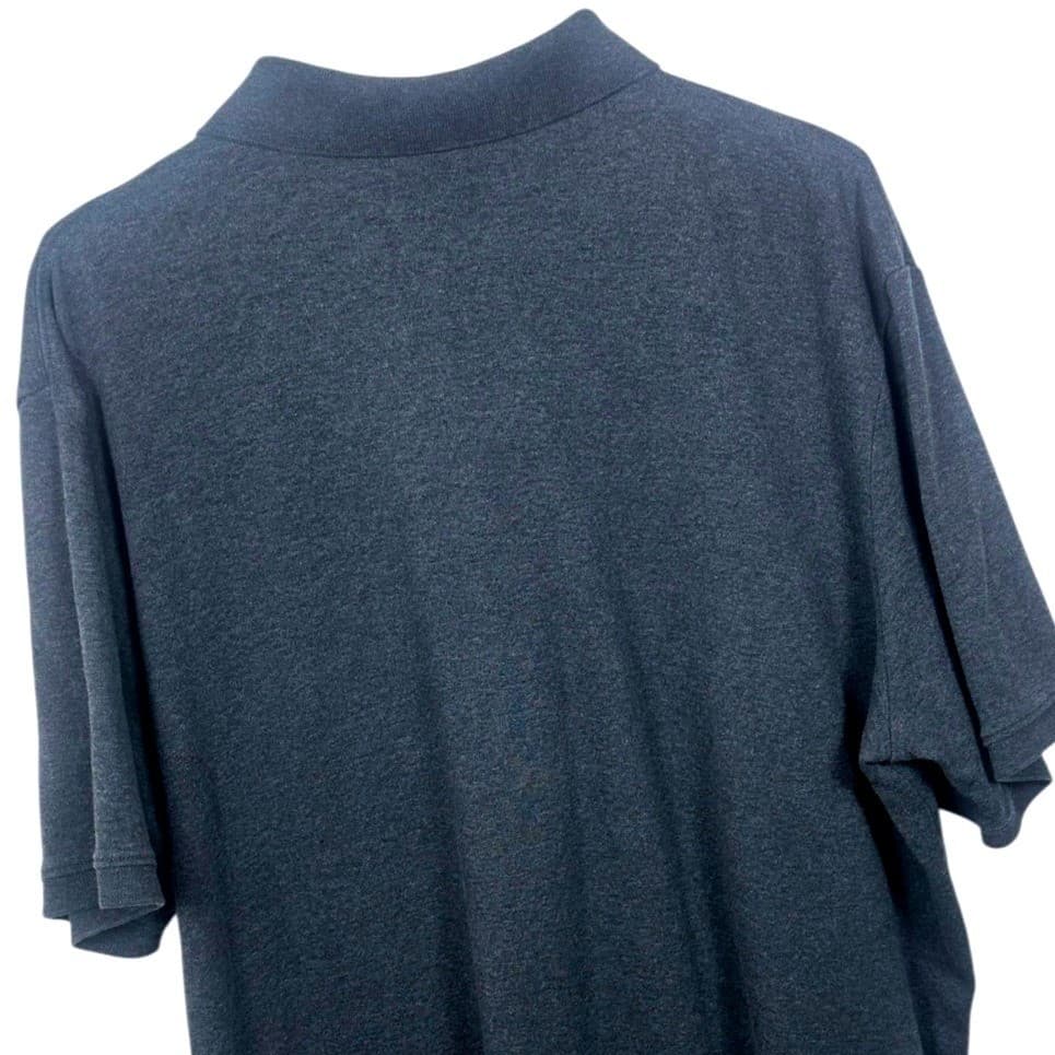 Lands End Mens Dark Gray Traditional Fit Short Sleeve Polo Shirt XL - Thumbnail 2