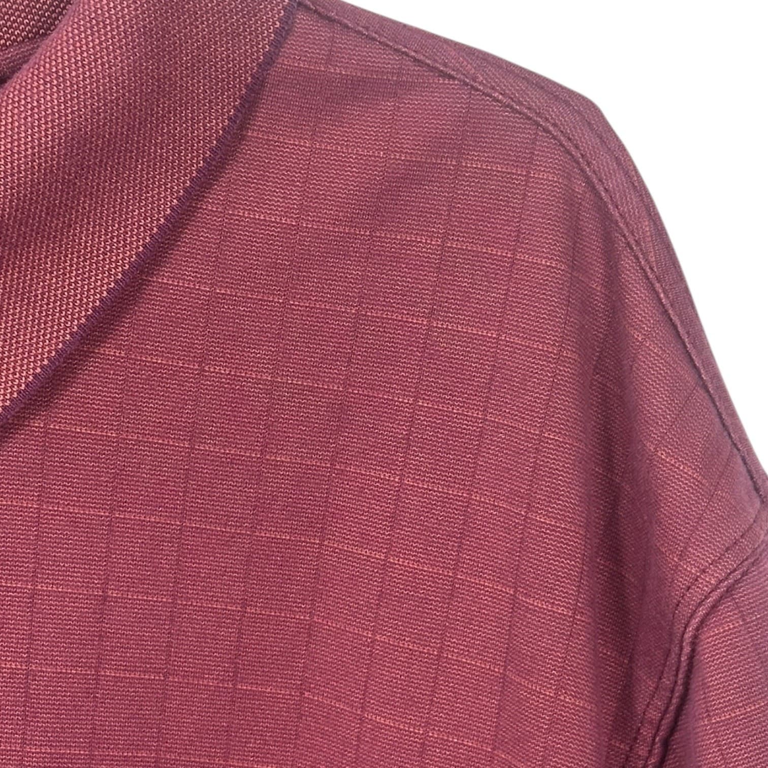 Haggar Men’s Polo Shirt Swift-Dry Burgundy XXL - Thumbnail 3