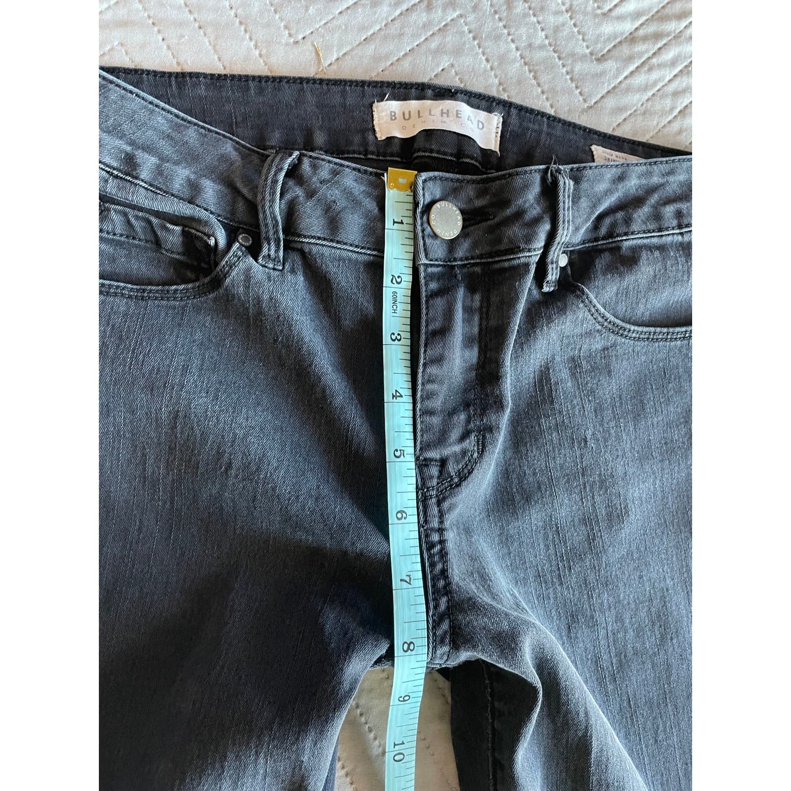 Bullhead Womens Size 26 Black Skinny Jeans Stretch Mid Rise - Thumbnail 9