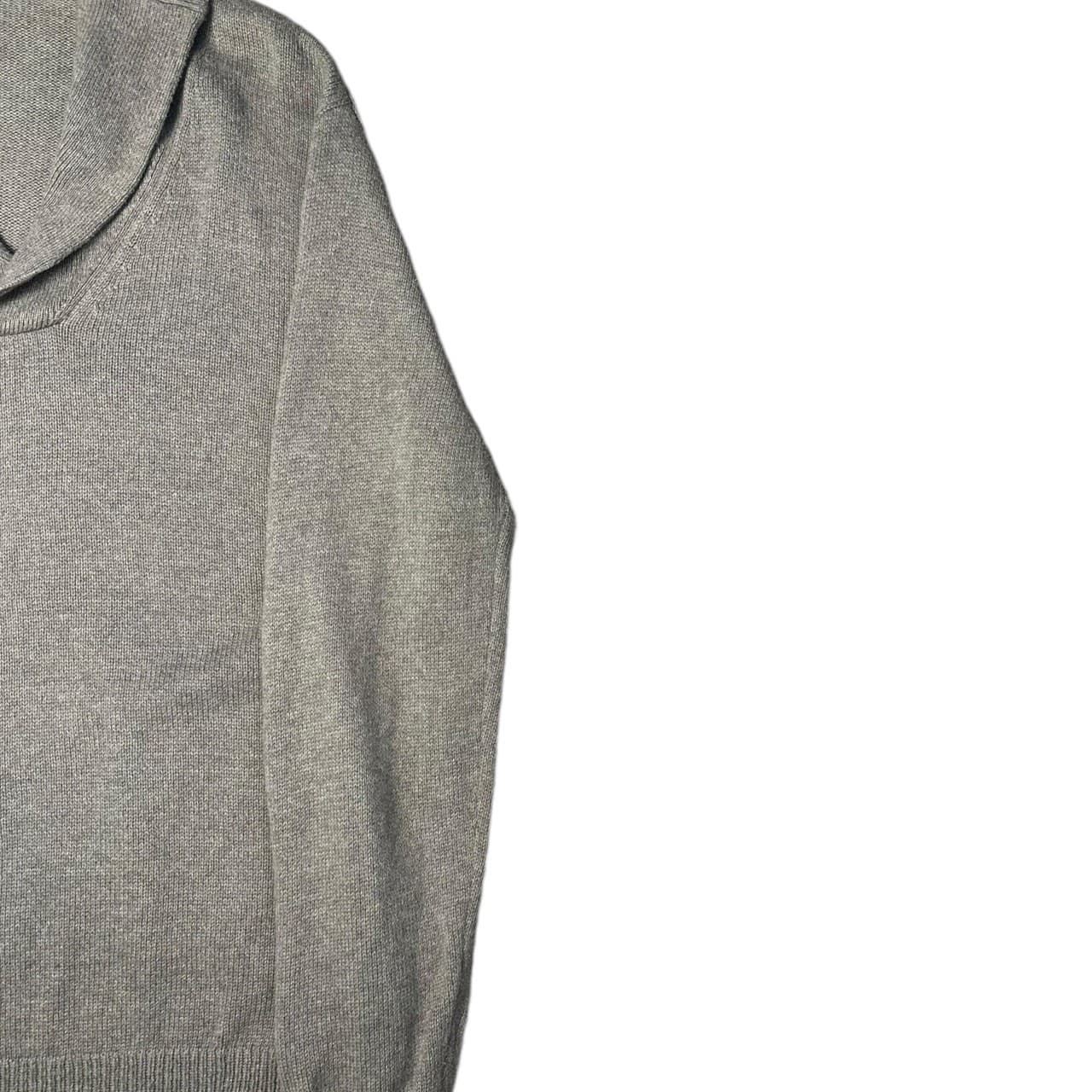 J. Crew Mens XL Beige Shawl Collar Pullover Sweater - Thumbnail 4