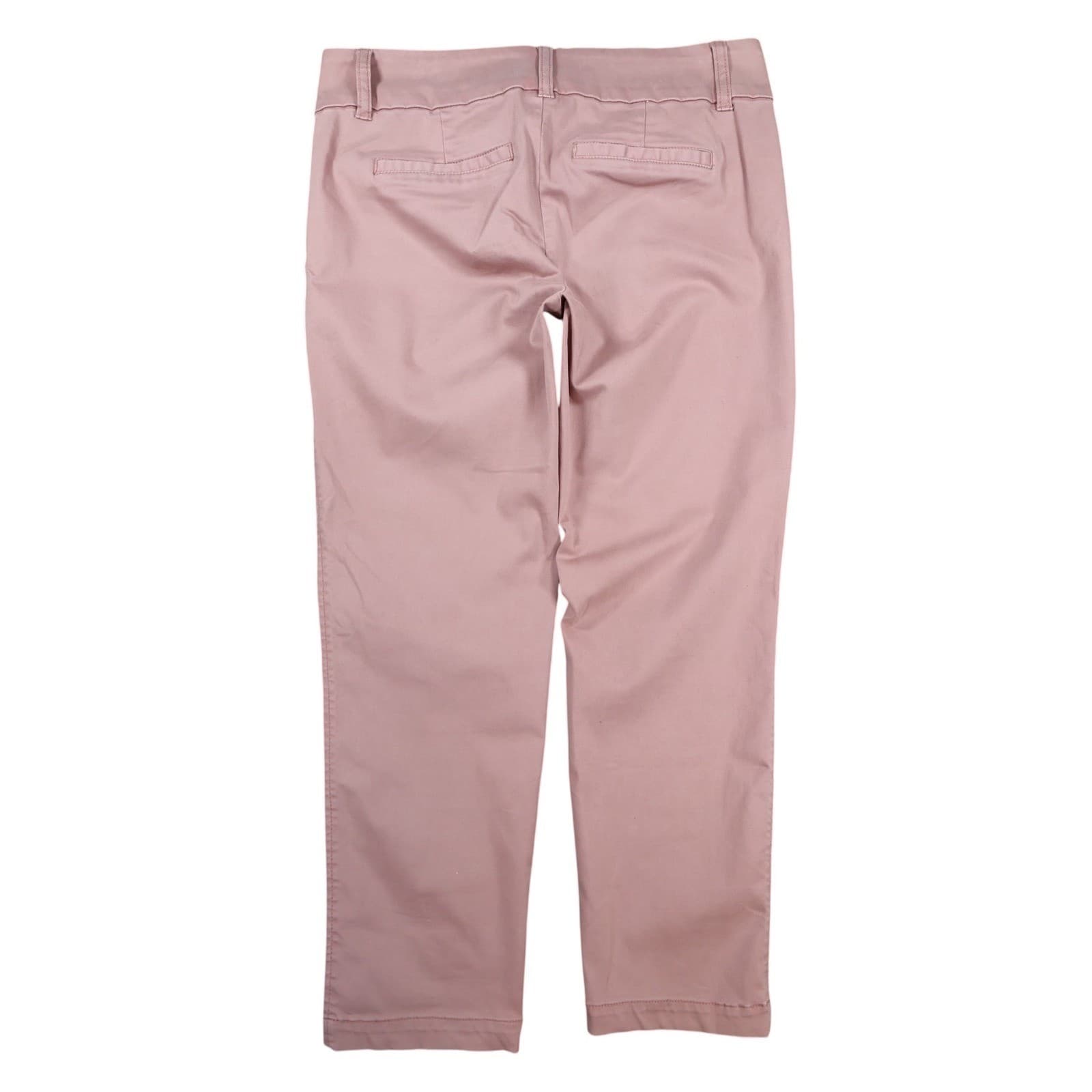 Tinsel Pants Womens 31 Pink Cotton Blend Skinny Ankle Rose Gold Zipper Stretch - Thumbnail 2