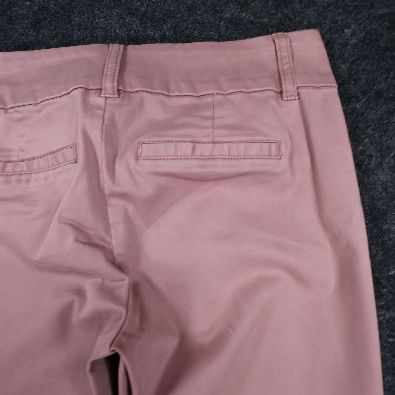 Tinsel Pants Womens 31 Pink Cotton Blend Skinny Ankle Rose Gold Zipper Stretch - Thumbnail 12
