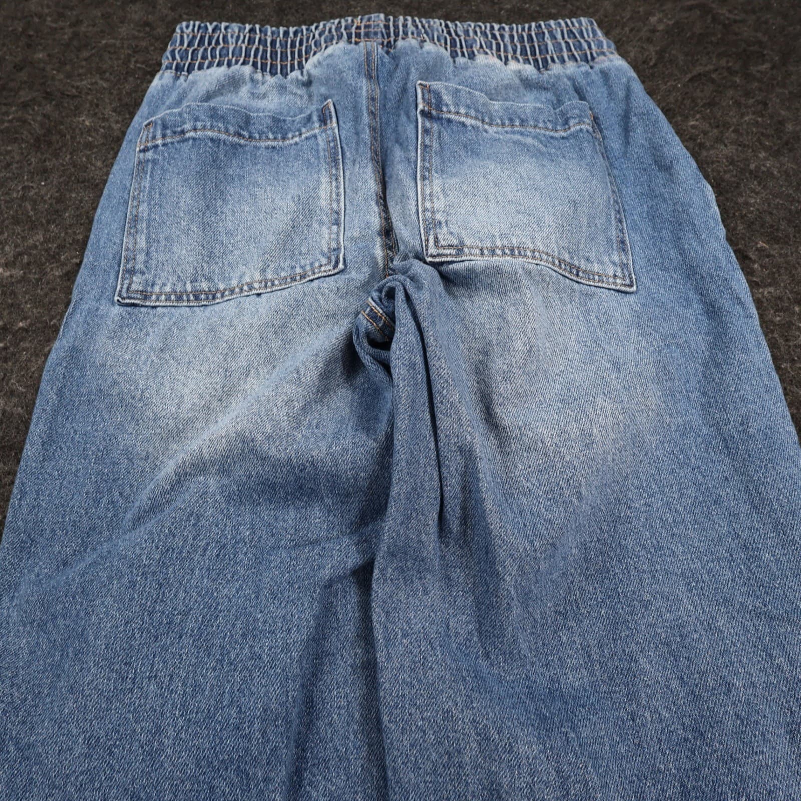 Celebrity Pink Jogger Jeans Women Small Blue Cotton Distressed Relaxed Denim - Thumbnail 10