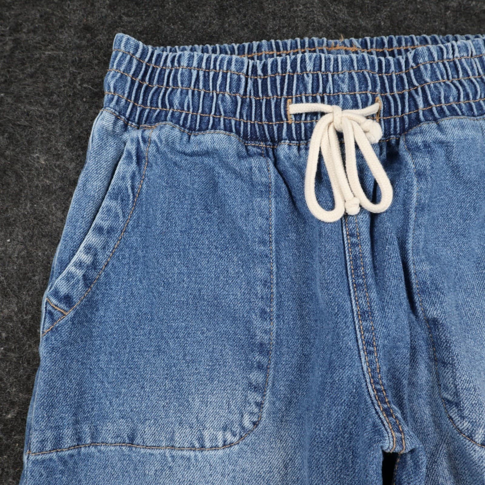 Celebrity Pink Jogger Jeans Women Small Blue Cotton Distressed Relaxed Denim - Thumbnail 11