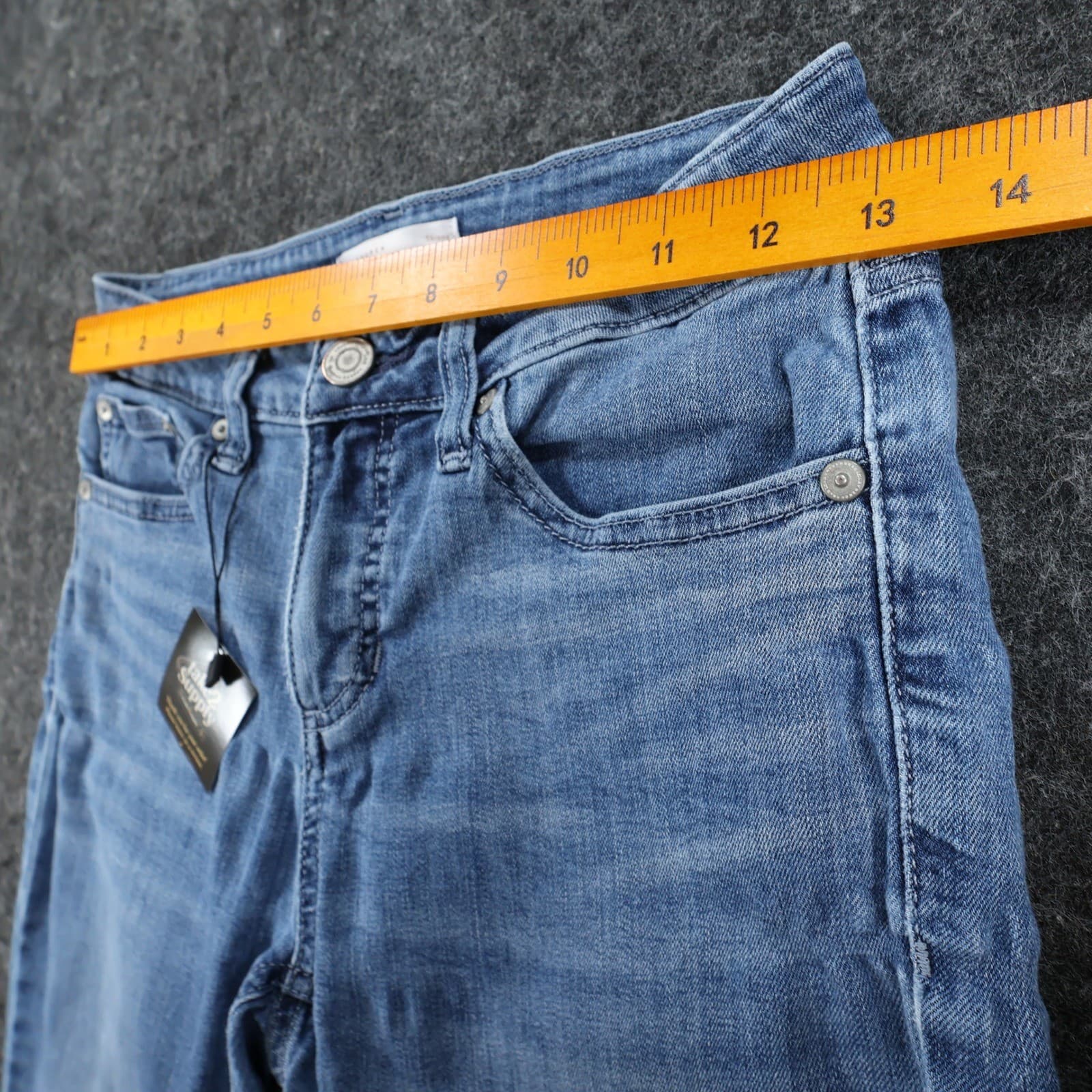 LC Lauren Conrad Skinny Jeans Womens 6 Blue Cotton Stretch Slim Denim Pants - Thumbnail 6