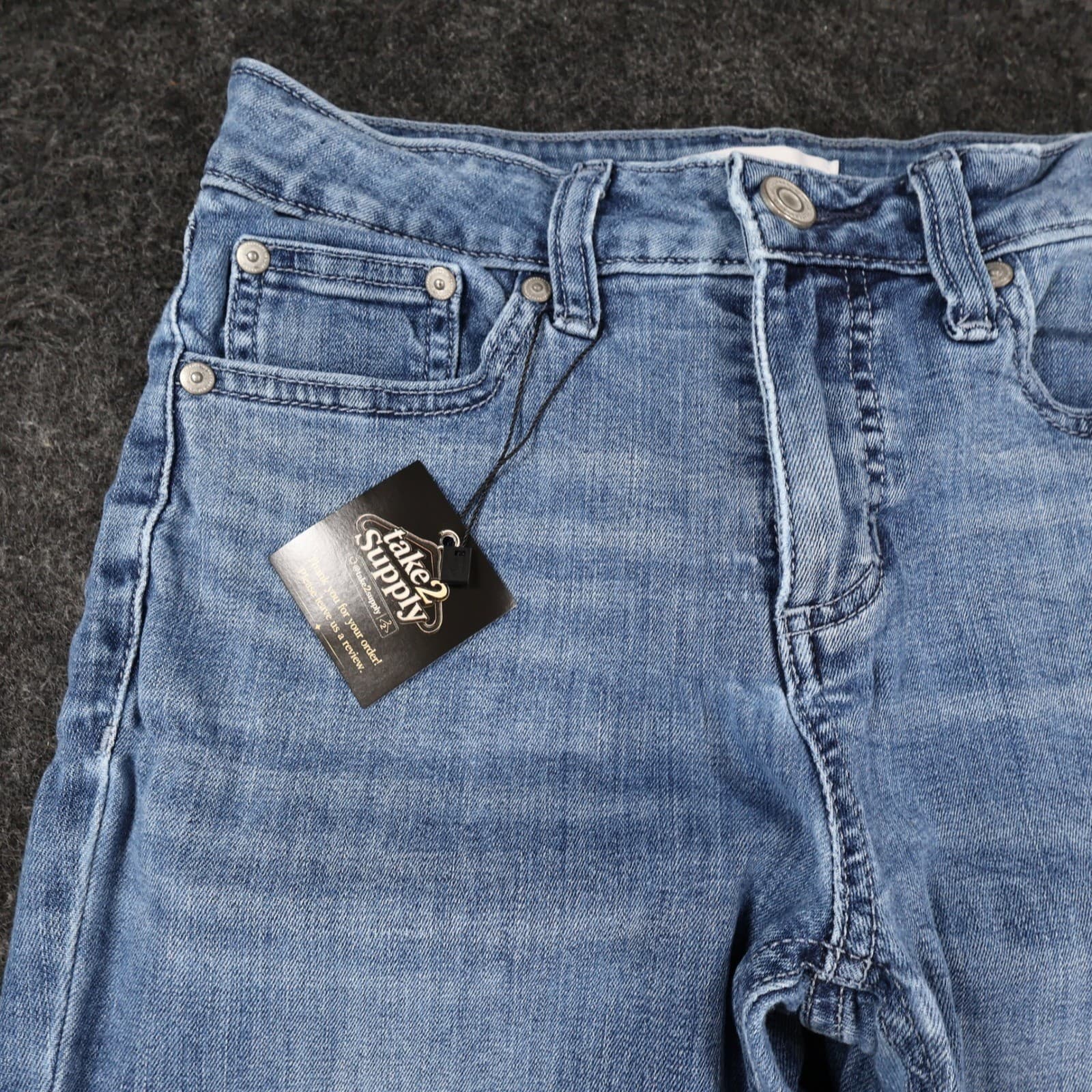 LC Lauren Conrad Skinny Jeans Womens 6 Blue Cotton Stretch Slim Denim Pants - Thumbnail 12