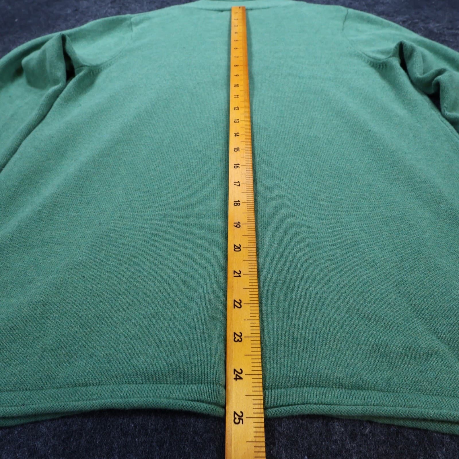 Eddie Bauer Sweater Womens L Green Cotton Blend V-Neck Knit Casual Classic - Thumbnail 5