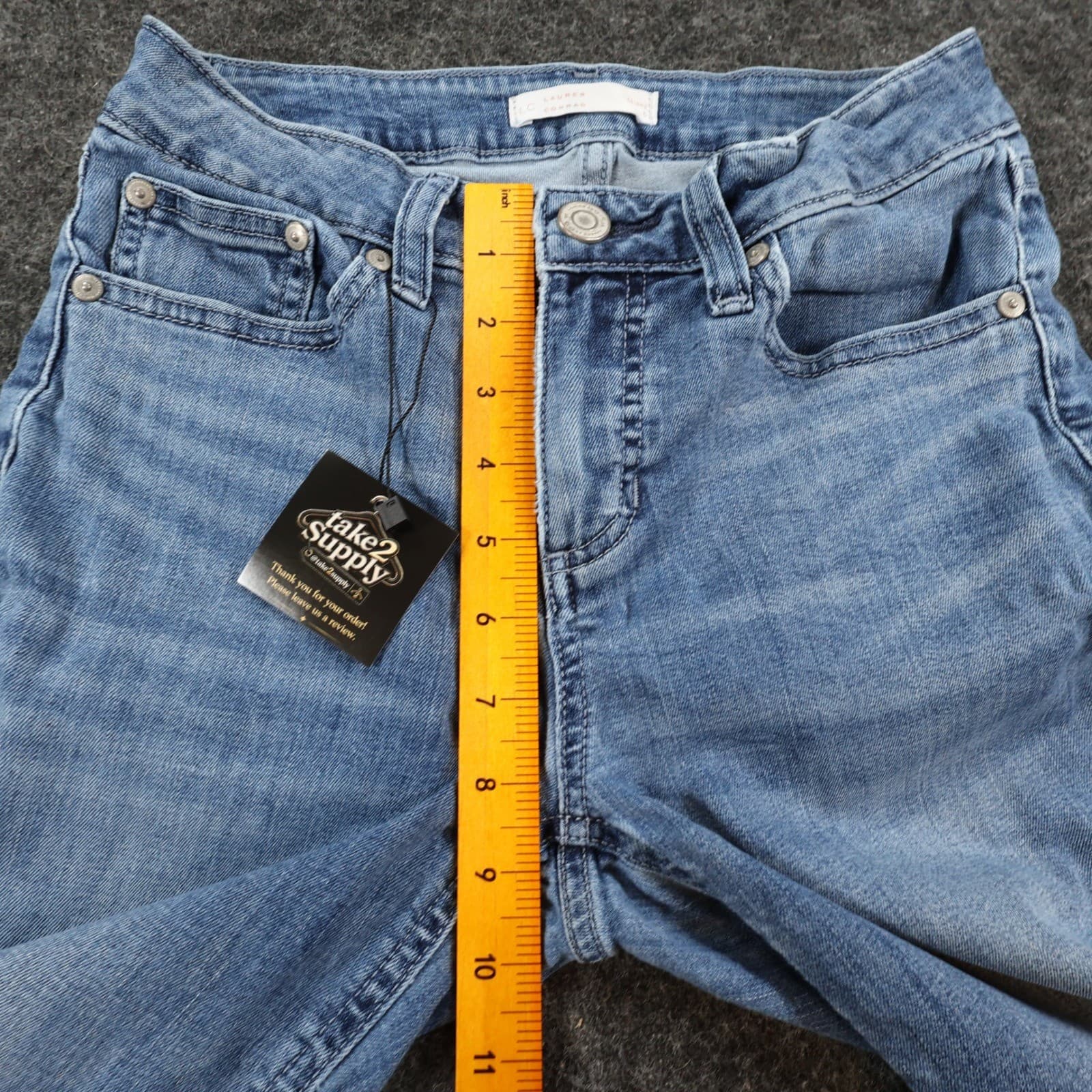 LC Lauren Conrad Skinny Jeans Womens 6 Blue Cotton Stretch Slim Denim Pants - Thumbnail 5