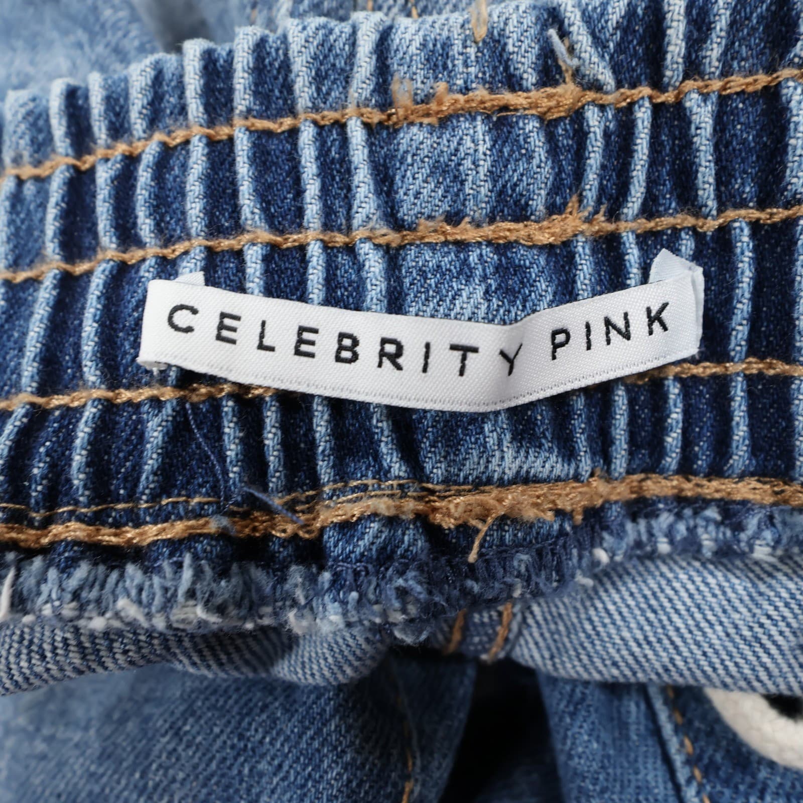 Celebrity Pink Jogger Jeans Women Small Blue Cotton Distressed Relaxed Denim - Thumbnail 6
