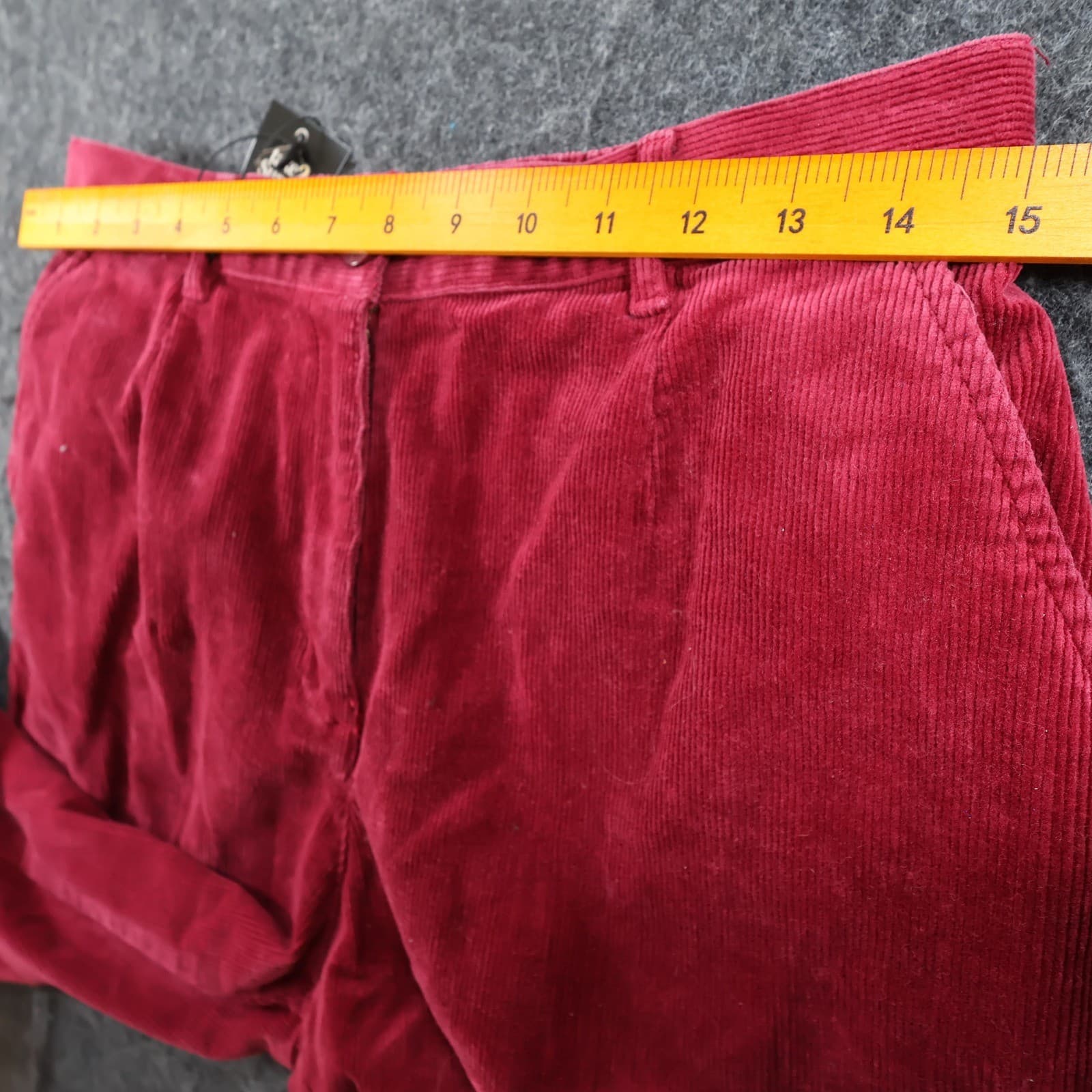Vintage L.L.Bean Corduroy Pants Womens 12P Red Casual - Thumbnail 6