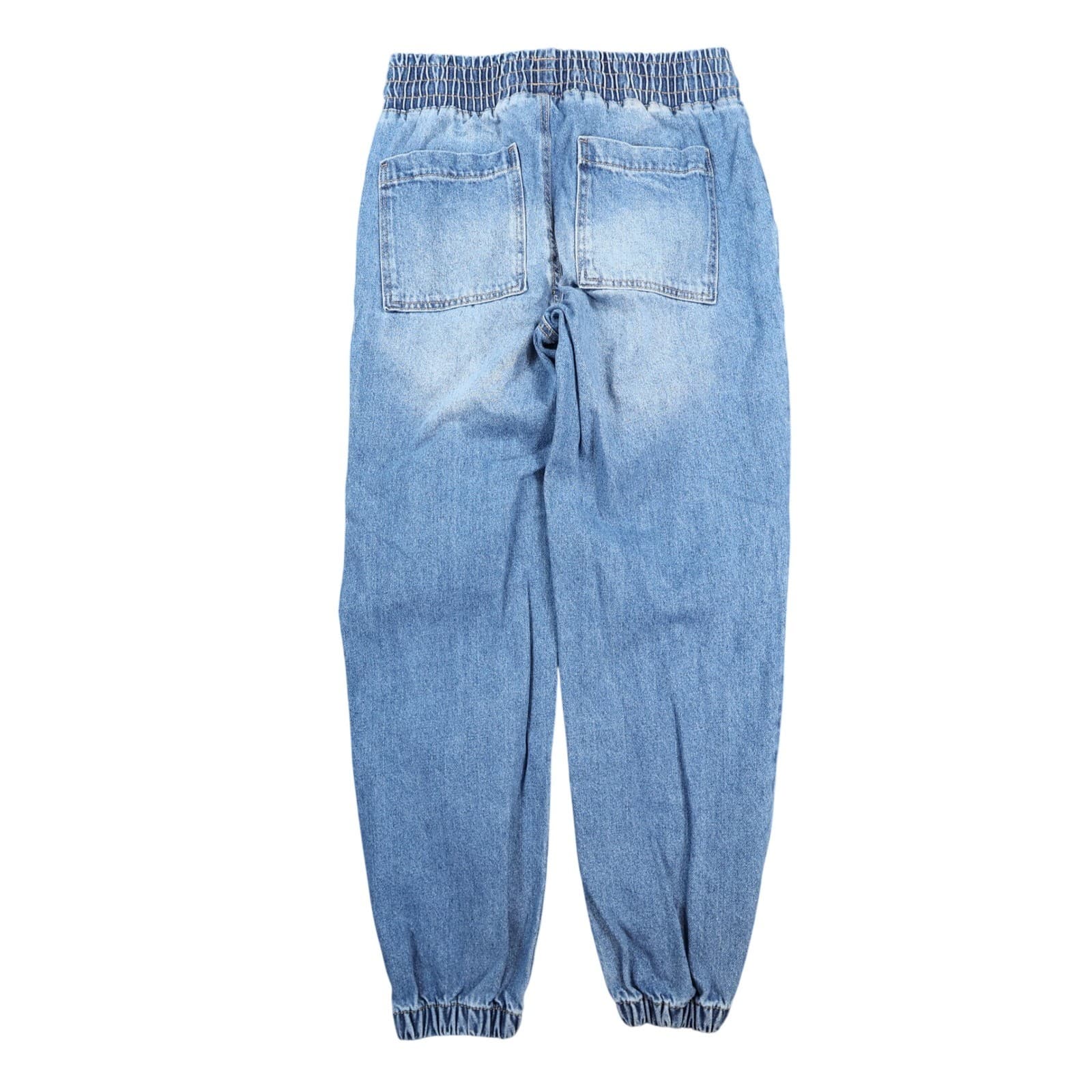 Celebrity Pink Jogger Jeans Women Small Blue Cotton Distressed Relaxed Denim - Thumbnail 2