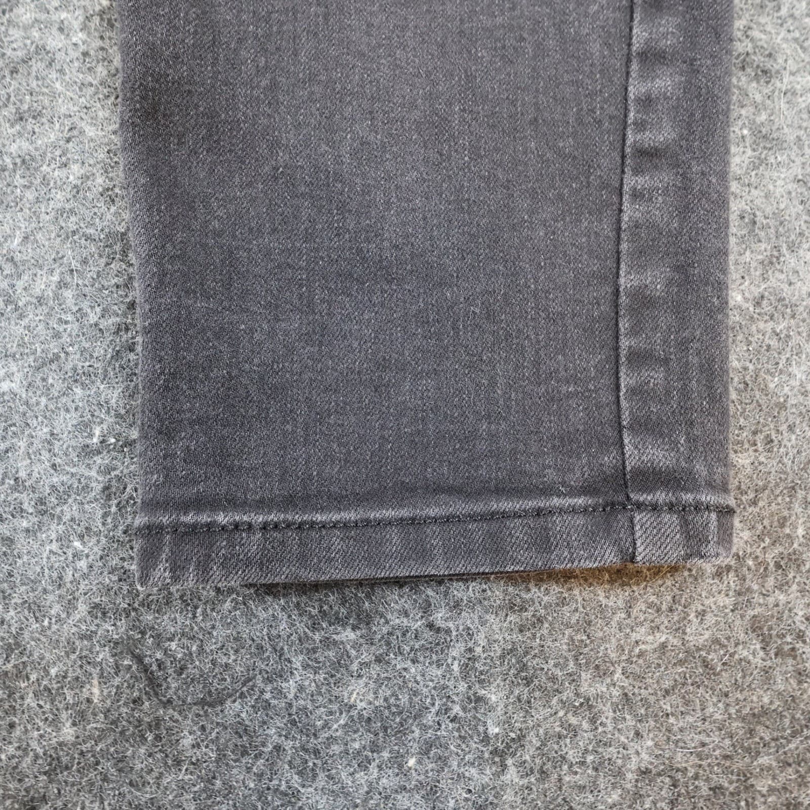 Simply Vera Vera Wang Skinny Jeans Womens 14 Black Denim Mid Rise Faded Stretch - Thumbnail 13